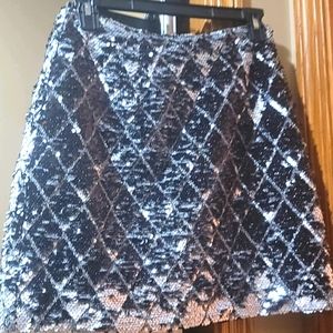 Silver Sequence Skirt